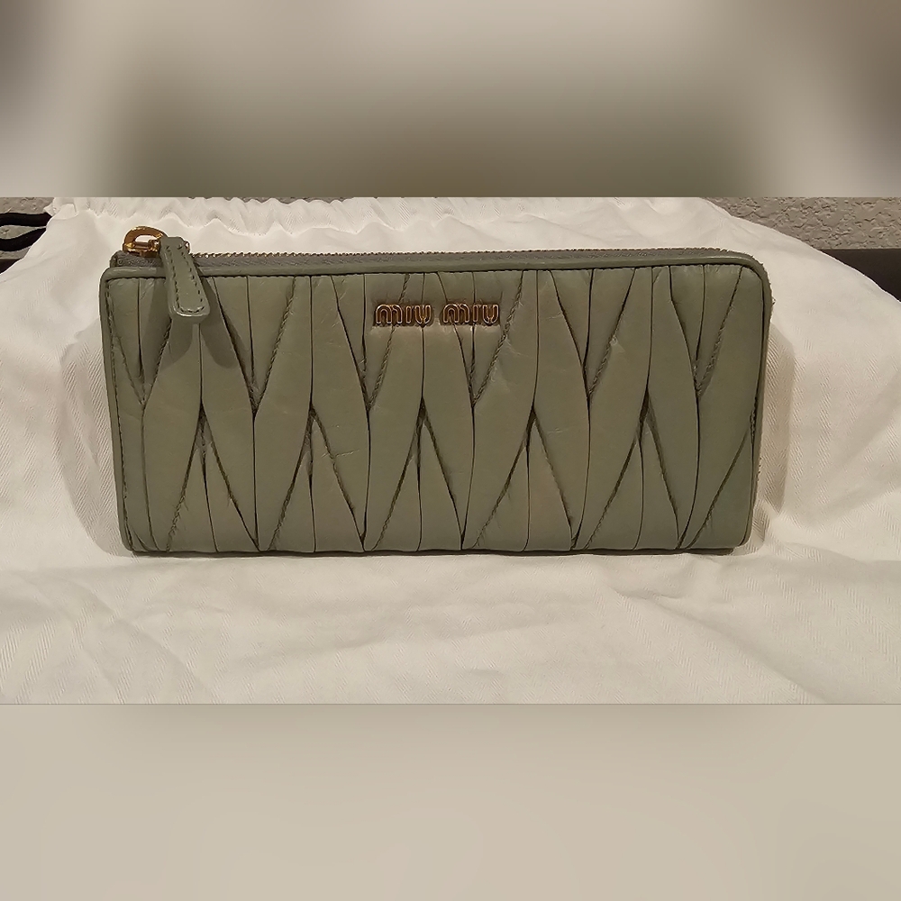 Miu Miu Matelassé Long Wallet